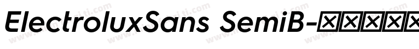 ElectroluxSans SemiB字体转换
